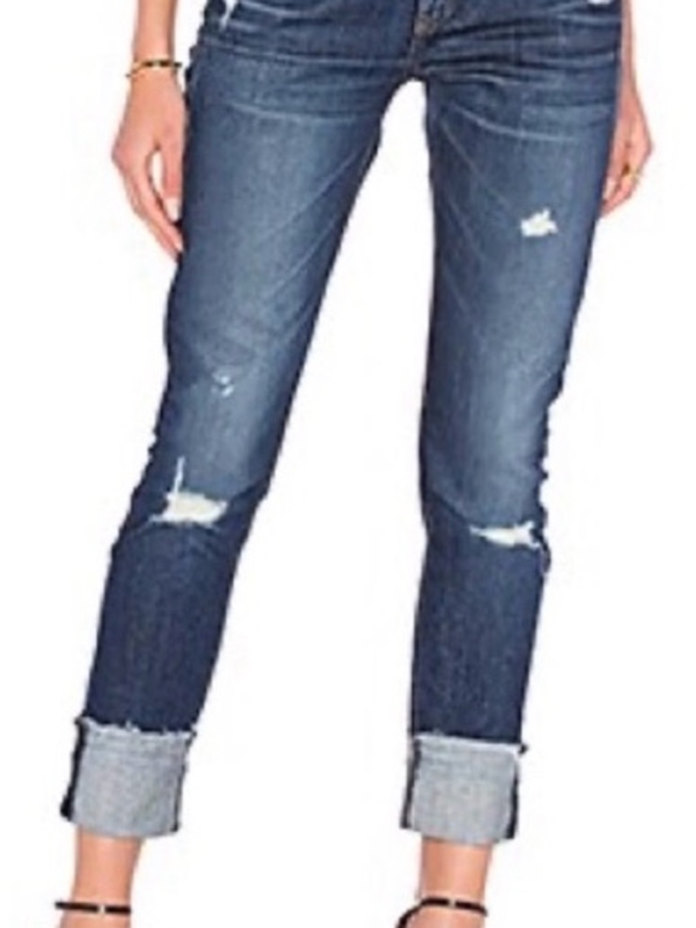 Rag & Bone Dre Low Rise Slim Boyfriend Jeans in Harper Blue Size 30